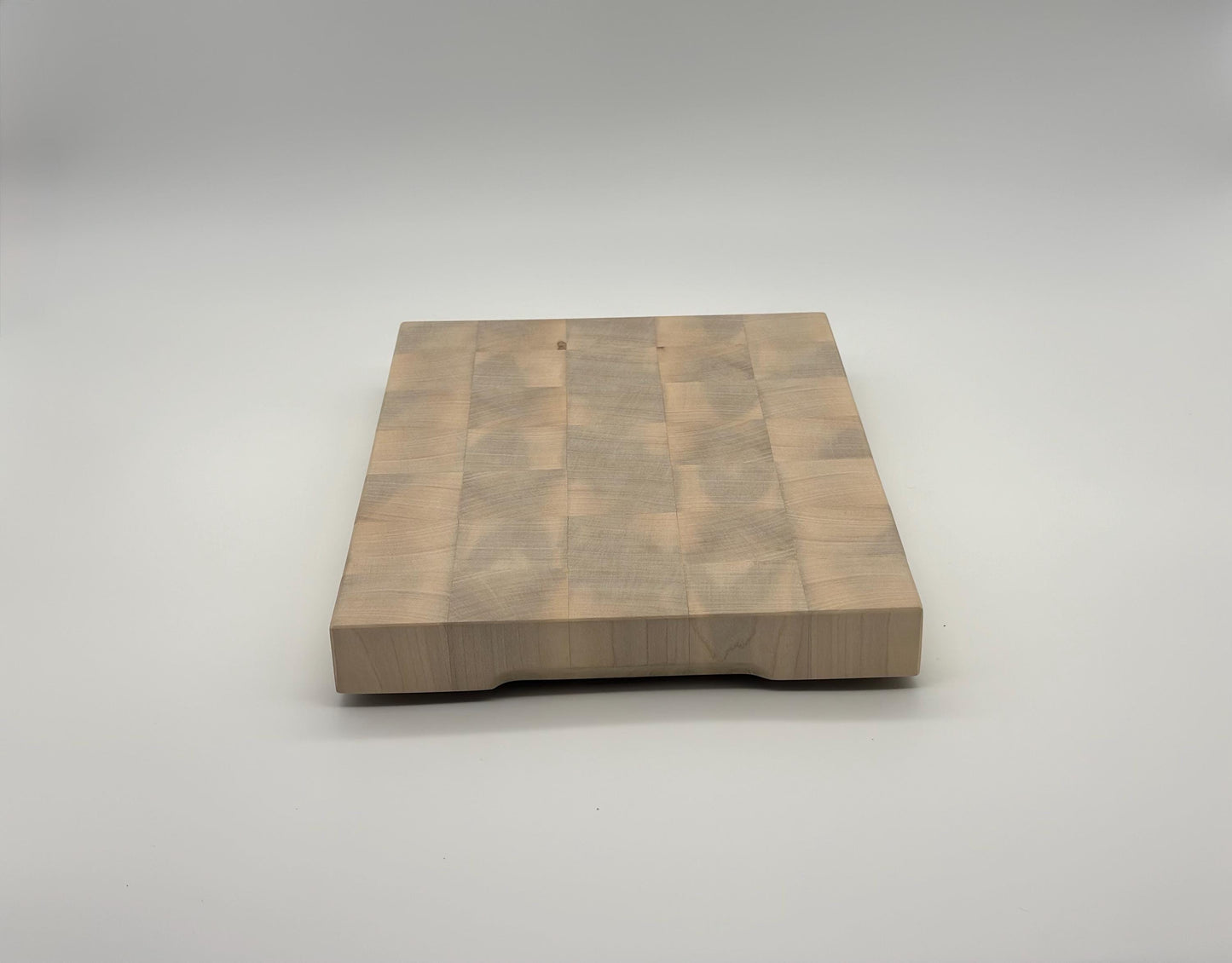 Stirnholz-Schneidebrett aus Ahorn – handgefertigt, 33x25 cm, rutschfest & messerschonend