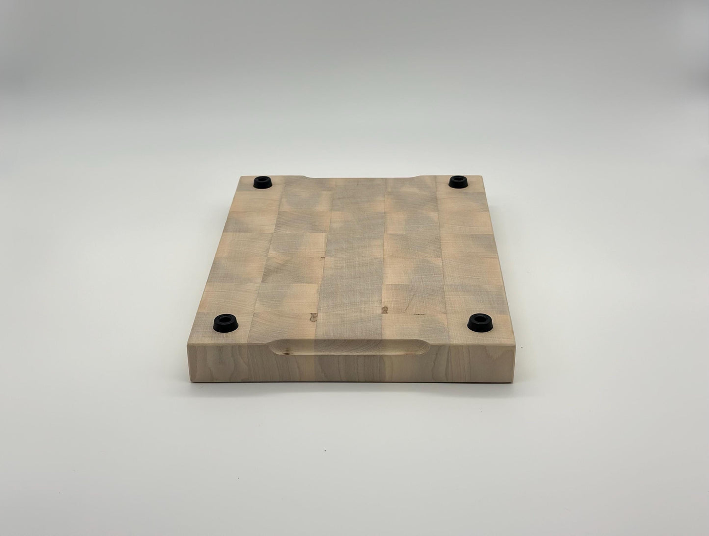 Stirnholz-Schneidebrett aus Ahorn – handgefertigt, 33x25 cm, rutschfest & messerschonend